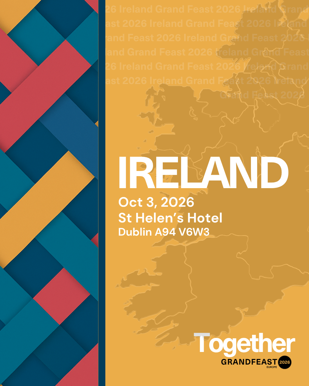 Grand Feast Europe 2026 Ireland venue poster